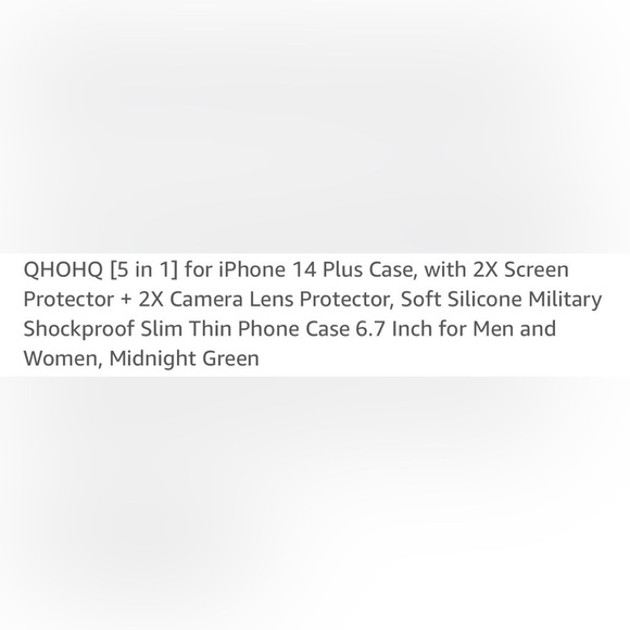 QHOHQ 5 in 1 FOR IPHONE PLUS CASE WITH 2  SCREEN PROTECTOR NEW - Picture 3 of 4